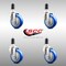 Service Caster 4 Inch 316SS Blue Polyurethane Swivel 1-1/4 Inch Expanding Stem Caster Set SCC SCC-SS316EX20S414-PPUB-BLUE-114-4 - alternate 3